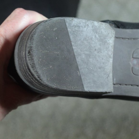 Vince Camuto Size 75 Black Decorative Lacing Riding Boots - Picture 7 of 8